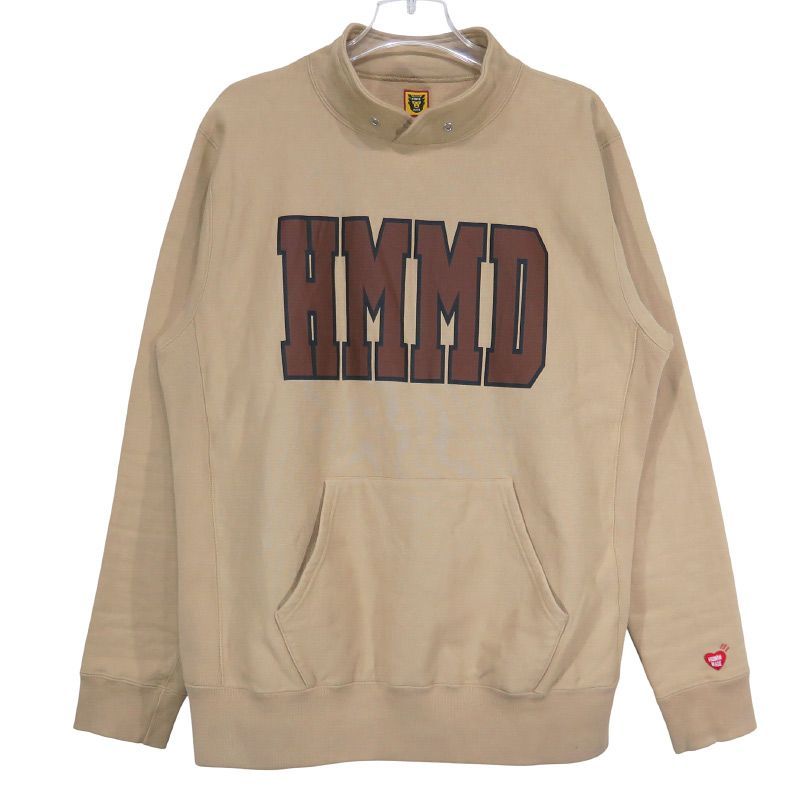 HUMAN MADE ヒューマン メイド HMMD STAND COLLAR SWEATSHIRT スタンドカラー スウェットシャツ ベージュ トップス トレーナー サイズL Janz
