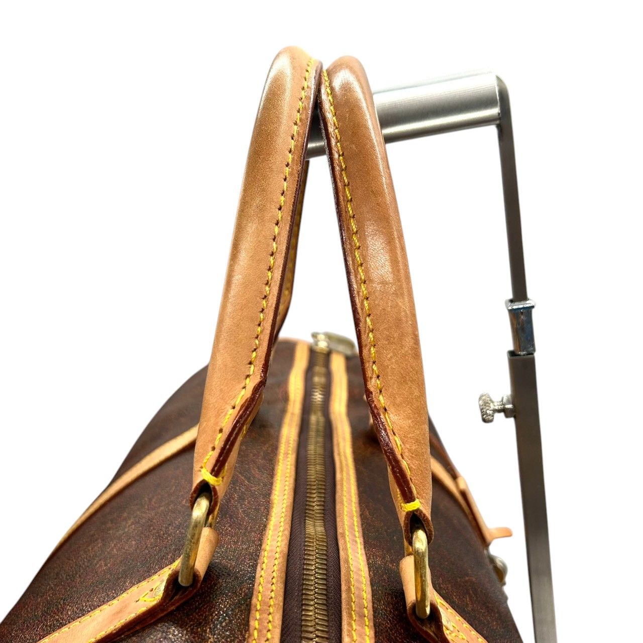 エトロ ETRO ボストンバッグ ハンドバッグ ペイズリー柄 PVC レザー 本