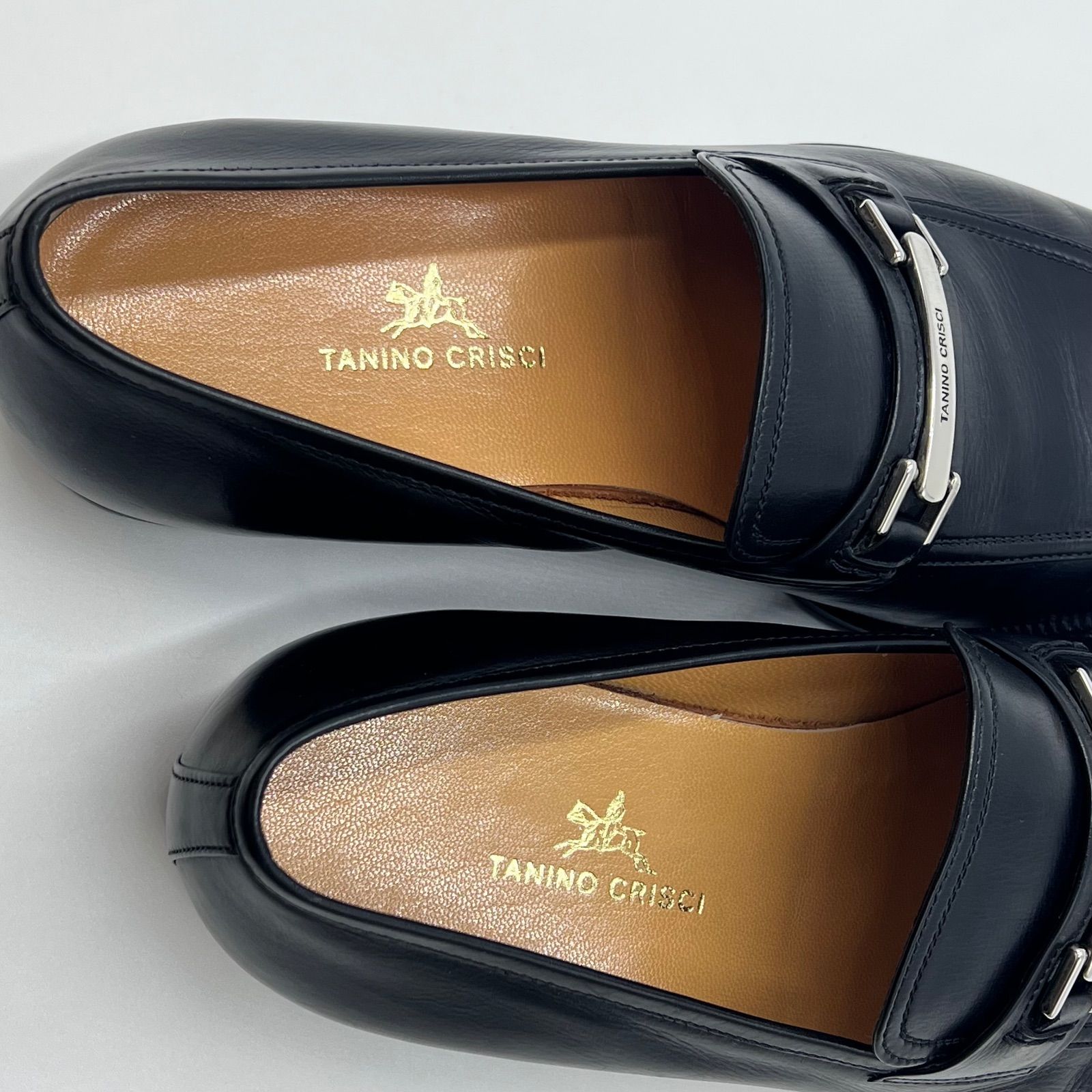 TANINO CRISCI ベビーカーフ ブラック ローファー サイズ7 - メルカリ