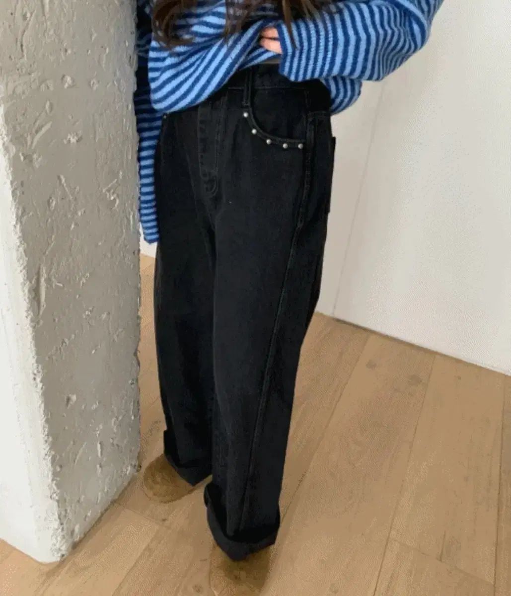 August D バイ アン タグ WITHOUTSUMMER スタッズ デニム S M