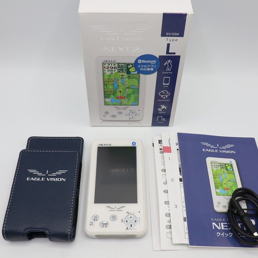 美品】EAGLE VISION NEXT2 EV-034 ホワイト ゴルフナビ イーグル