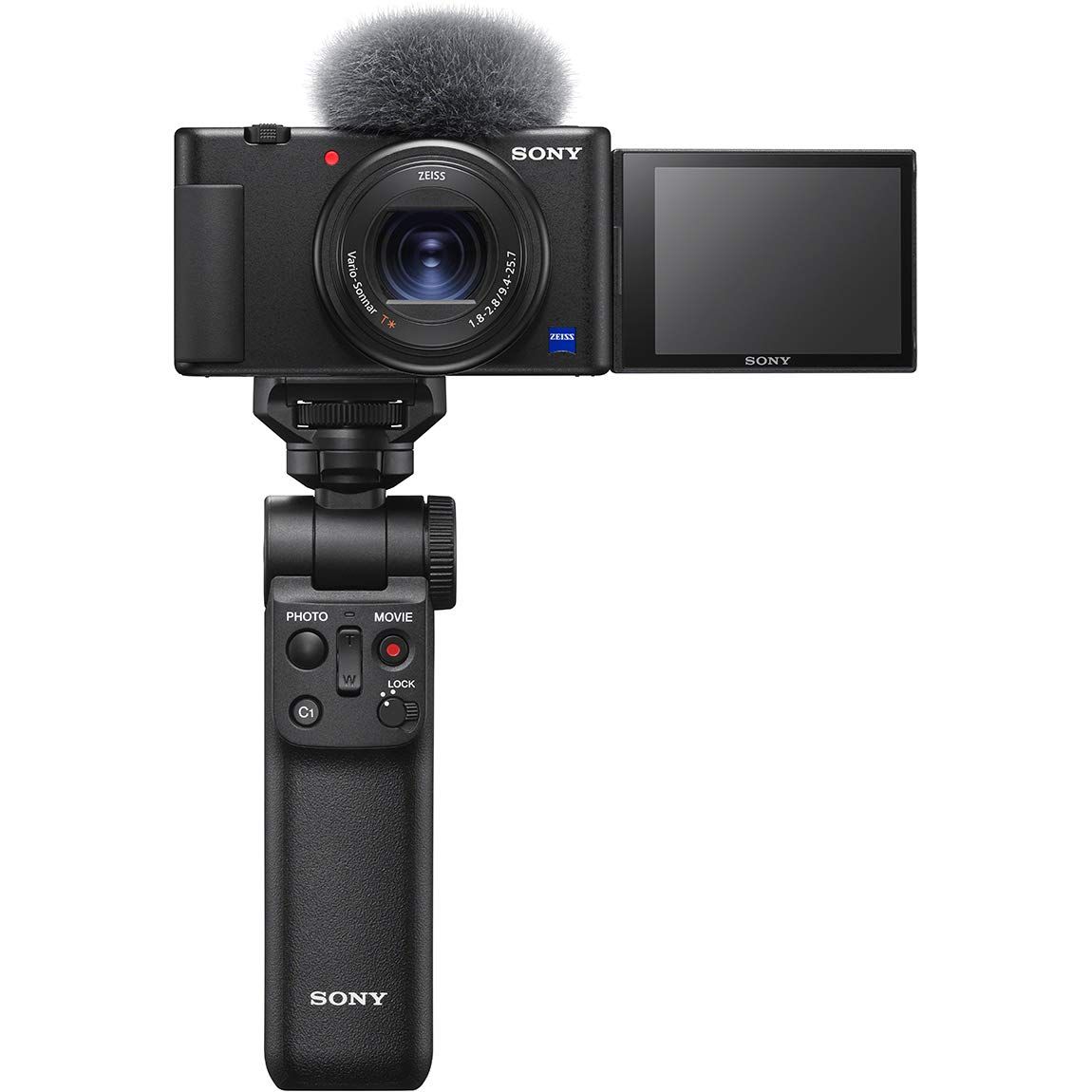 SONY ソニー コンパクトデジタルカメラ VLOGCAM Vlog用カメラ ZV-1 シューティンググリップキット 同梱グリップ GP-VPT 2 BTブラック バッテリーパック ブラック 4 グリップ 予備バッテリー 20年モデル