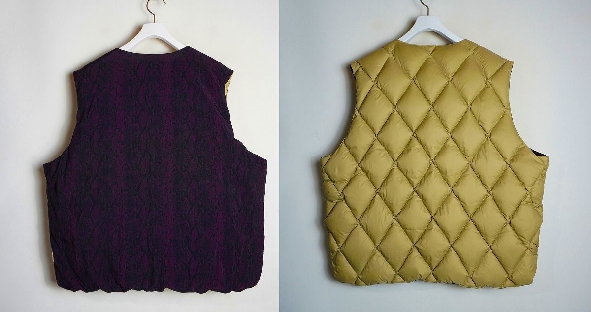 正規 STUSSY ステューシー PYTHON REVERSIBLE VEST WORK GEAR ダウン