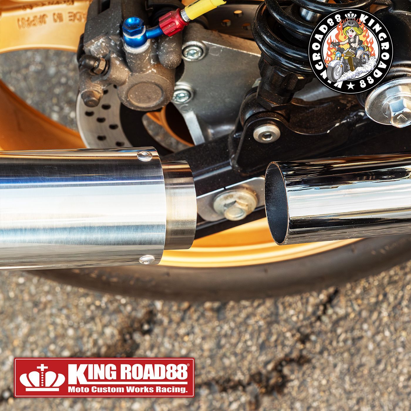 カワサキ バリオス2 バリオス Ⅱ型 2型 ZR250B マフラー KingRoad88