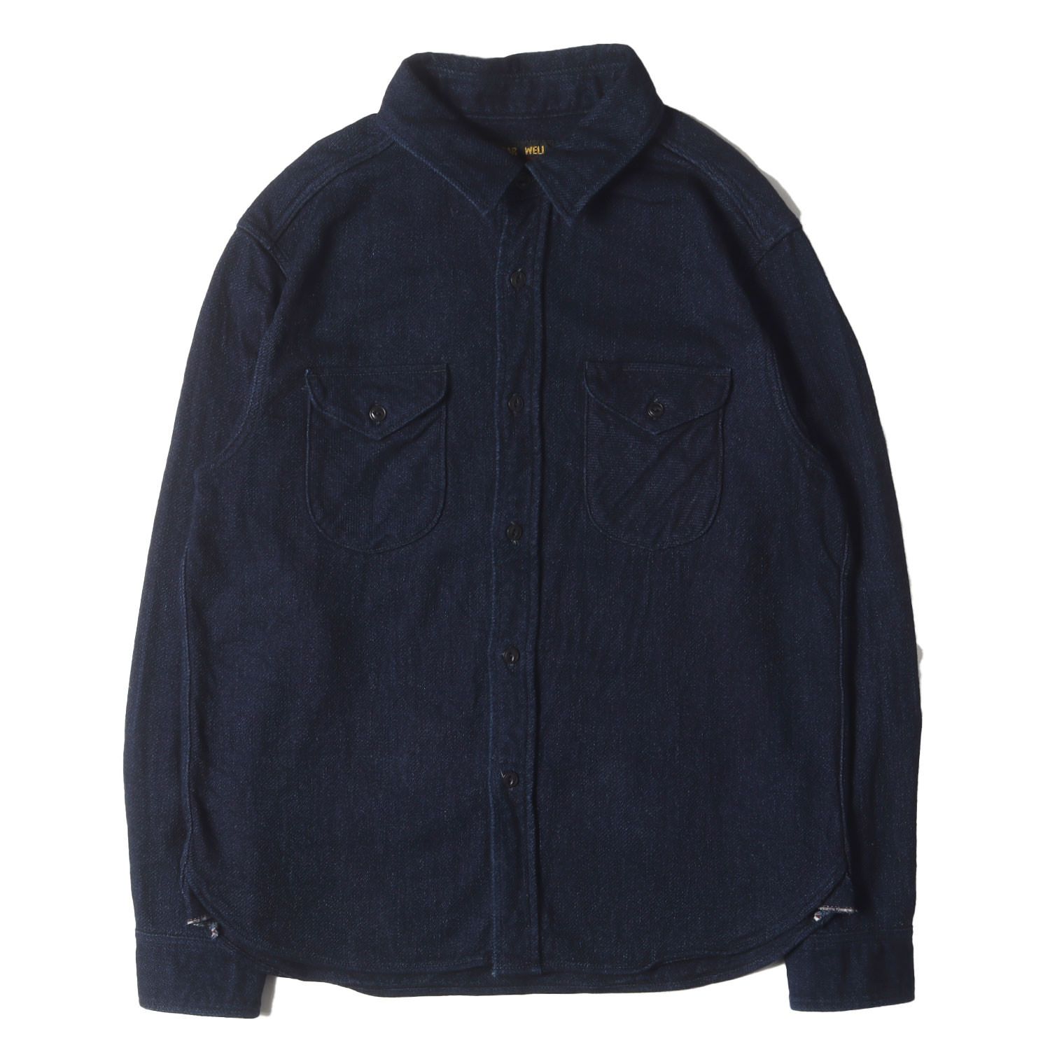 UES ウエス シャツ インディゴ サイズ 4 | ヘビーウエイト ネルシャツ トップス カジュアルシャツ 長袖 メンズ