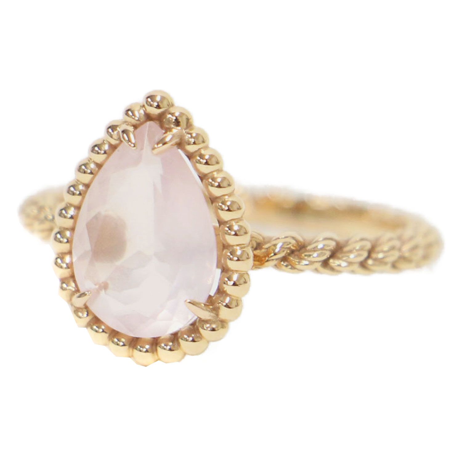 リング サイズ 52 | セルパンボエム スモール SERPENT BOHEME PINK QUARTZ ドロップモチーフ ピンククオーツ ピンクゴールド ジュエリー