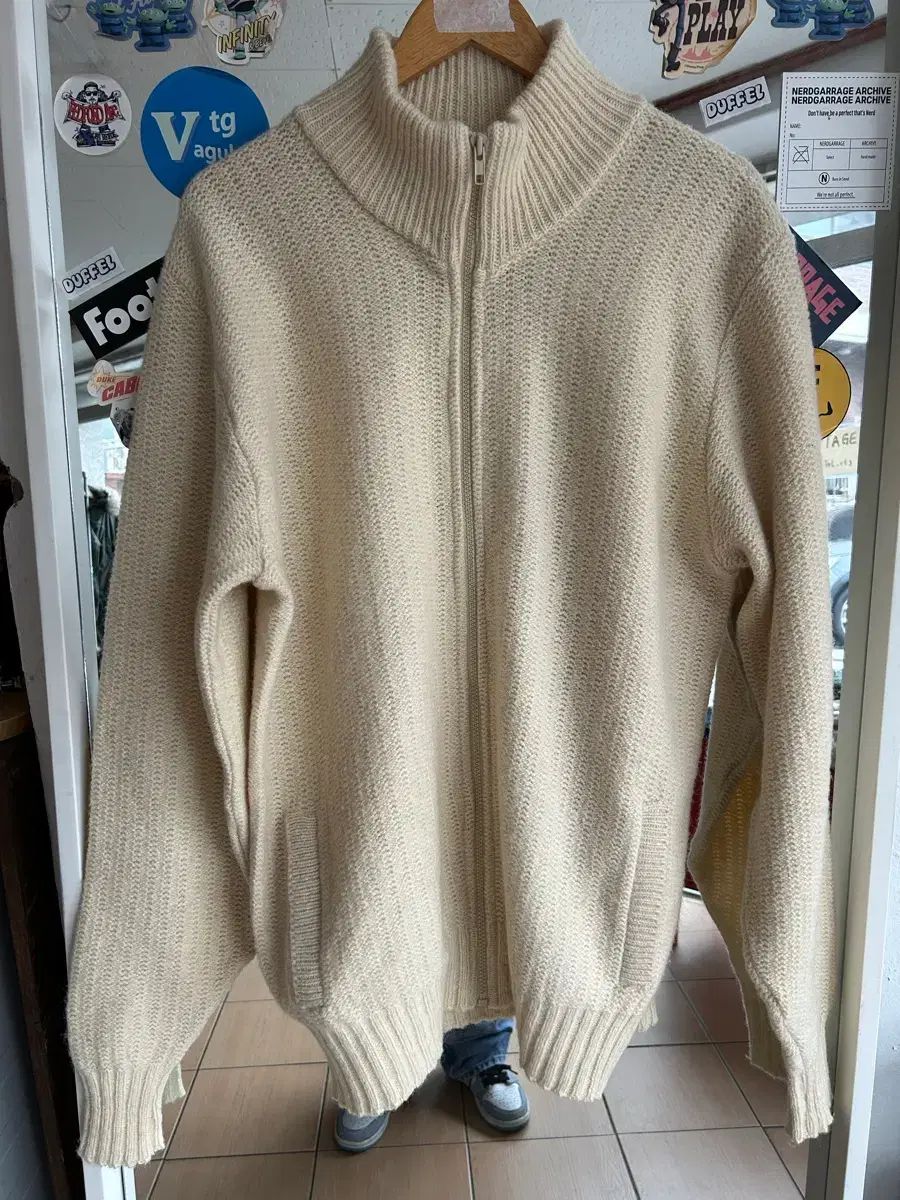 80 s L.L.Bean エルエルビーン ウールニットジップアップ