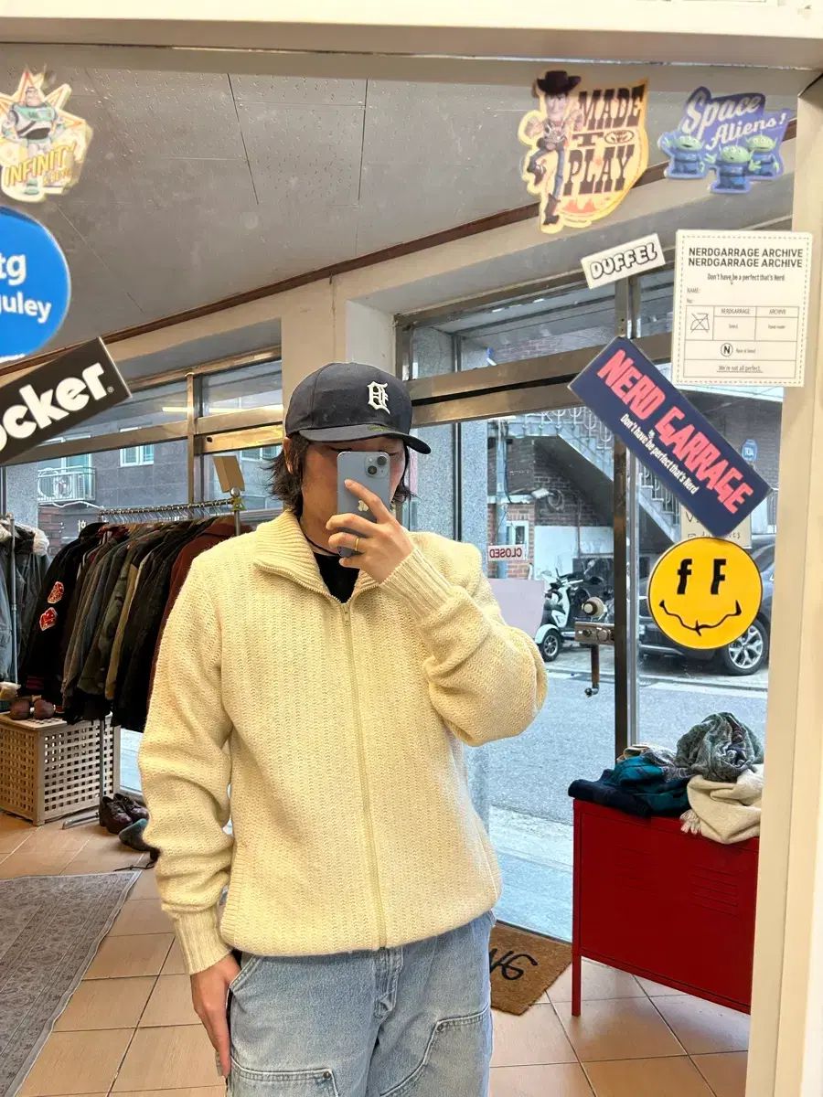  80 s L.L.Bean エルエルビーン ウールニットジップアップ ニット セーター トップス