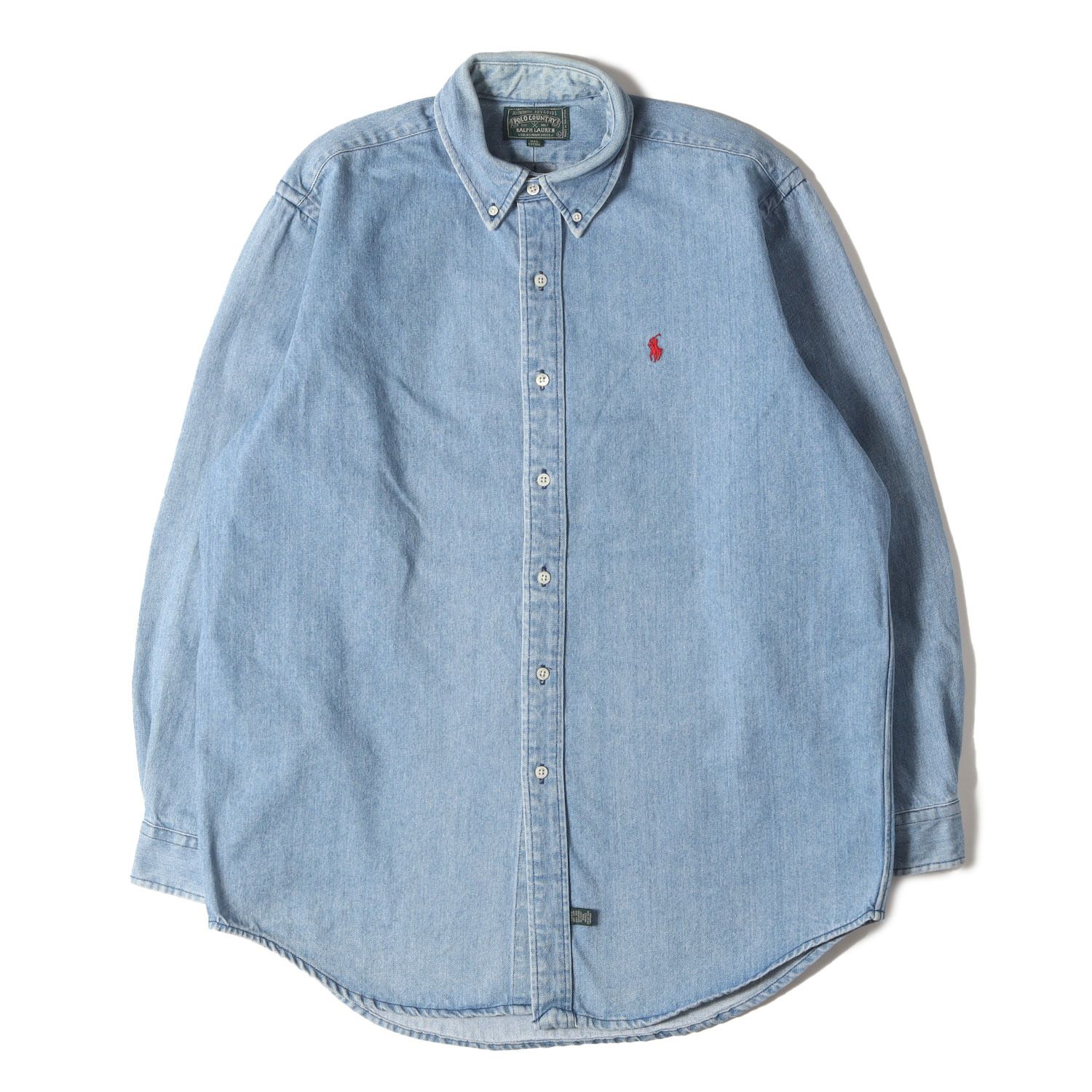 RALPH LAUREN ラルフローレン シャツ インディゴ サイズ:L | 希少 POLO