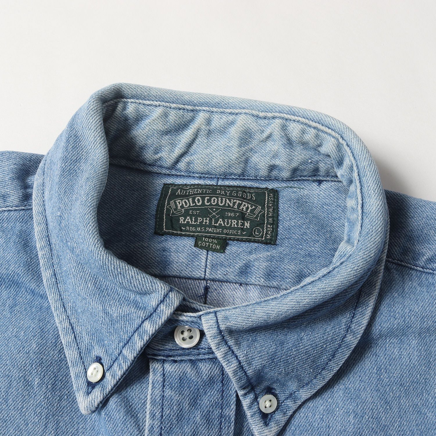 90s POLO COUNTRY RALPH LAUREN デニムシャツ M 90s POLO COUNTRY RALPH LAUREN デニムシャツ M