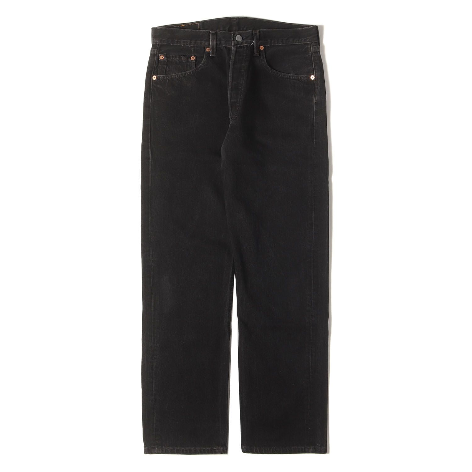 Levis | ヴィンテージ リーバイス パンツ サイズ 濃黒 サークルR赤タブ 90 s 501 後染め ブラック デニムパンツ 501-0660 黒 70% 90年代 古着 ジーンズ