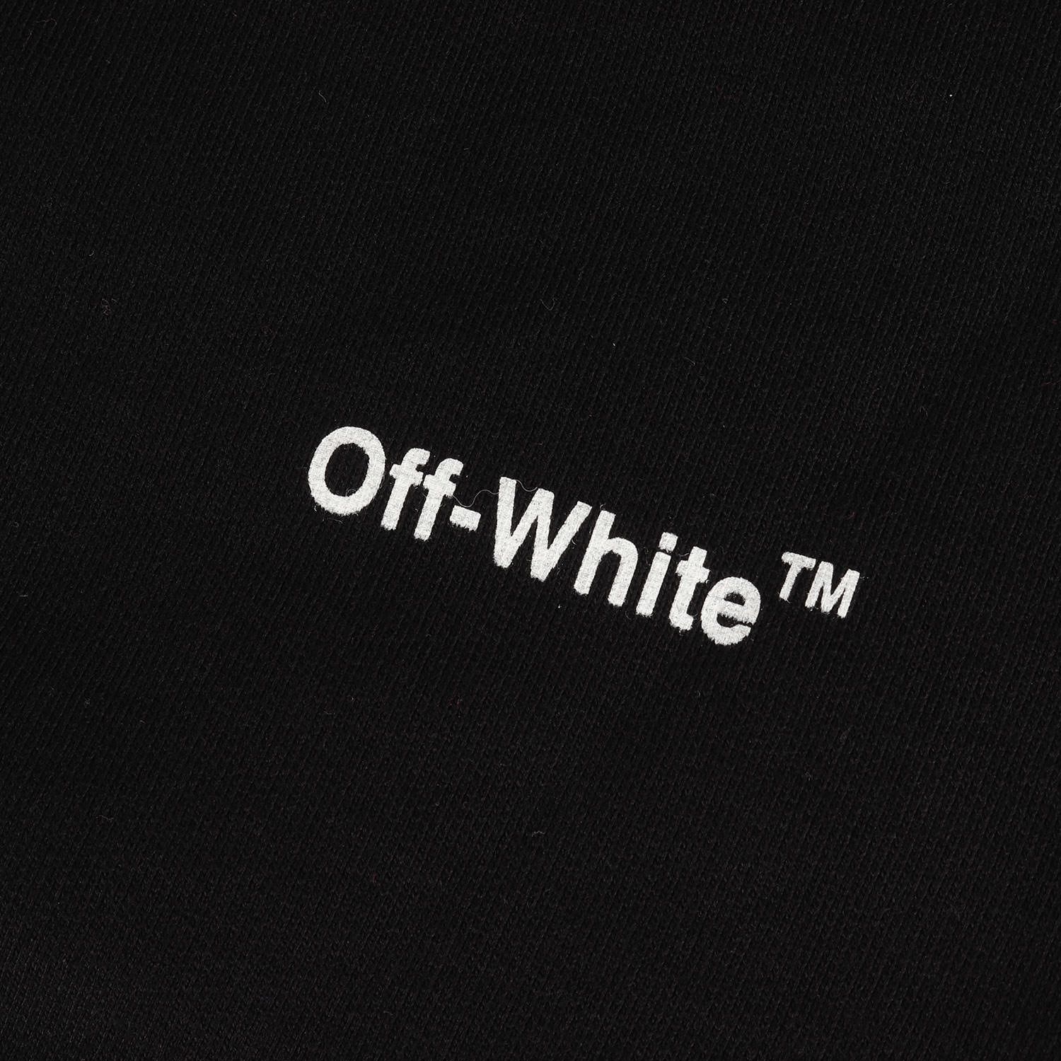 新品】OFF-WHITE オフホワイト スウェット ブラック 黒 サイズ:XS