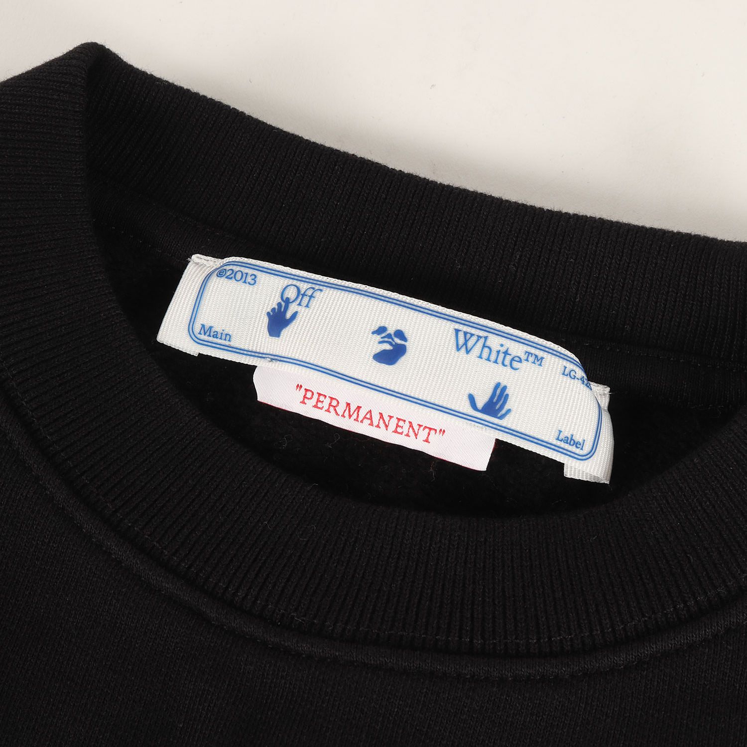 MAIN LABEL off-white ブラック スウェット　専用 新品】OFF-WHITE オフホワイト スウェット ブラック 黒 サイズ:XS