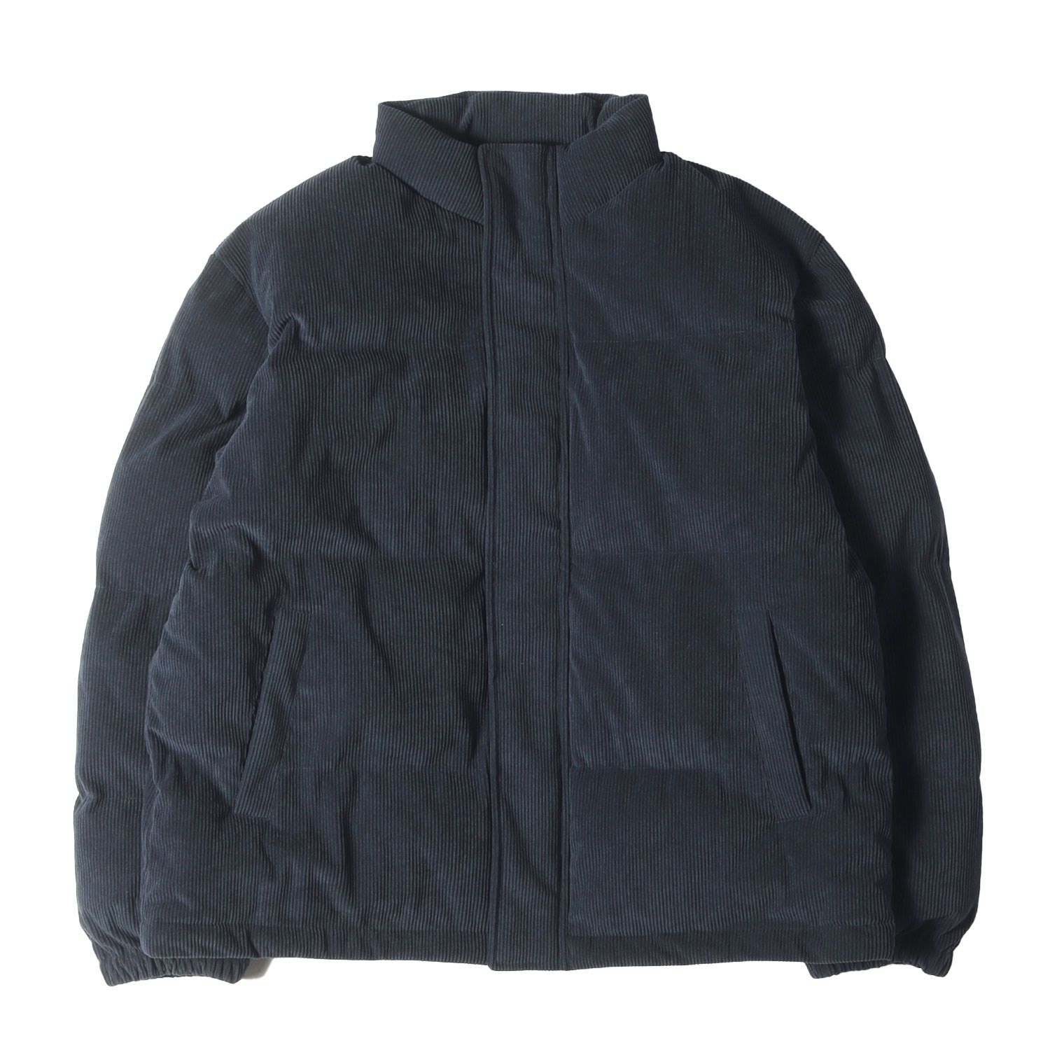 ITEMS URBAN アイテムズアーバンリサーチ ジャケット ネイビー 紺 サイズ L | 25 AW コーディロイ 中綿ハイネックジャケット アウター ブルゾン 上着 メンズ