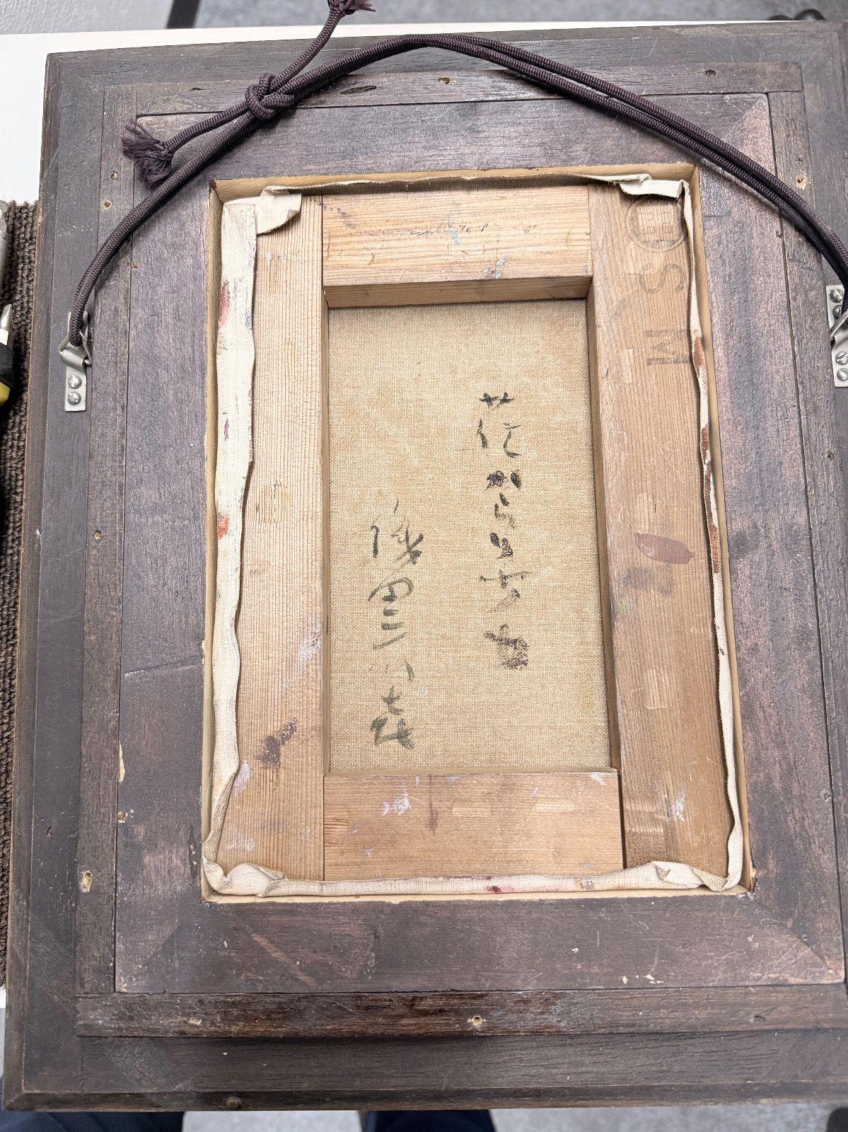 織田廣喜】【織田広喜】『タイトル不明』油彩 0号 直筆サイン 美術作品