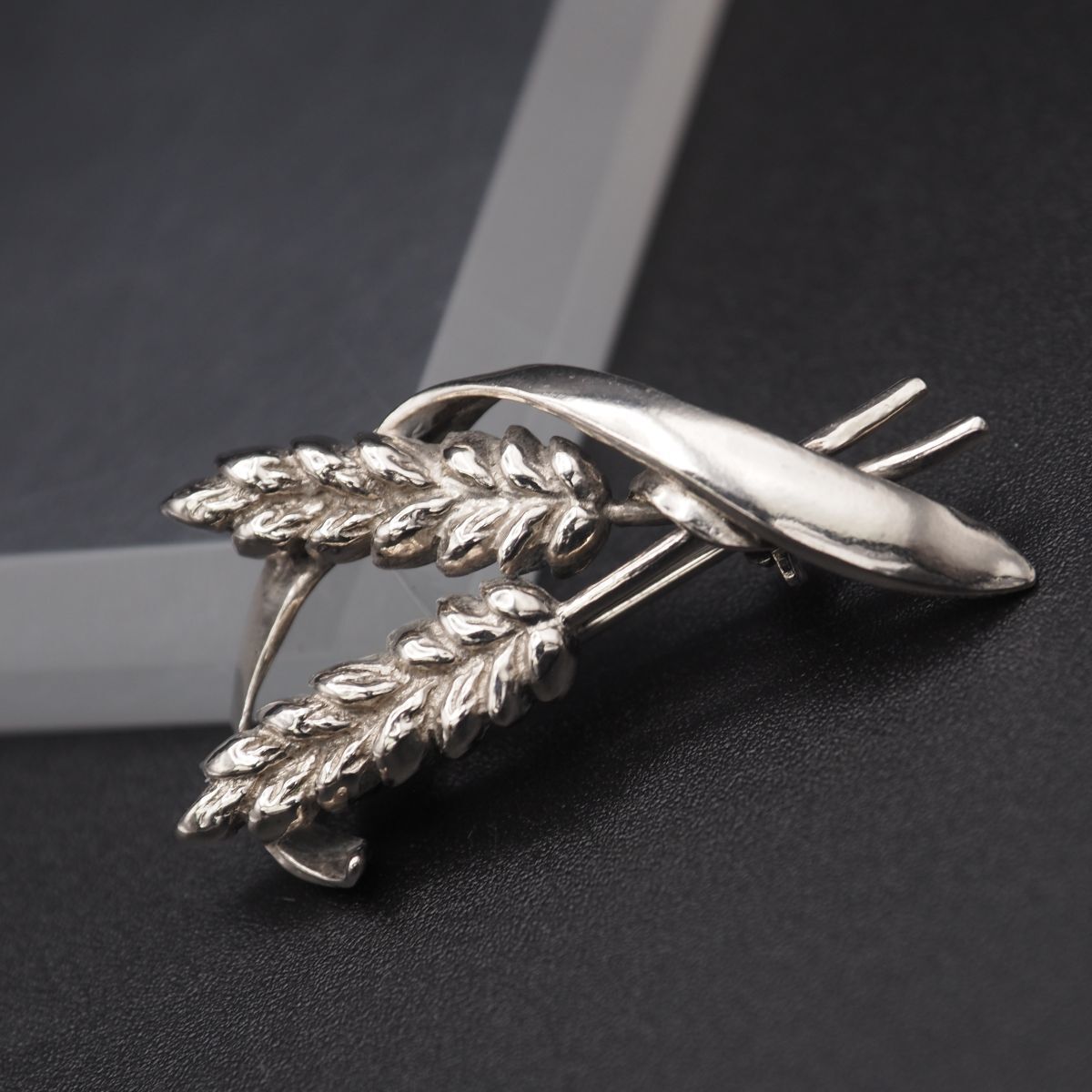 M 045 KENZO ケンゾー 925 S刻印 ブローチ 小麦 麦穂 デザイン シルバー