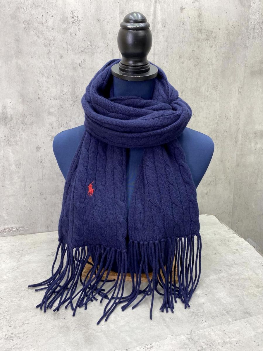 POLO RALPH LAUREN ポロ ラルフローレン RN26128 CA22608 マフラー 紺
