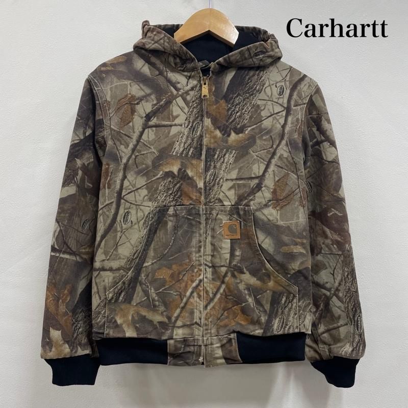 カーハート リアルツリー カモ アクティブジャケット パーカー ダック ジップアップ ボーイズ L ISItems 古着