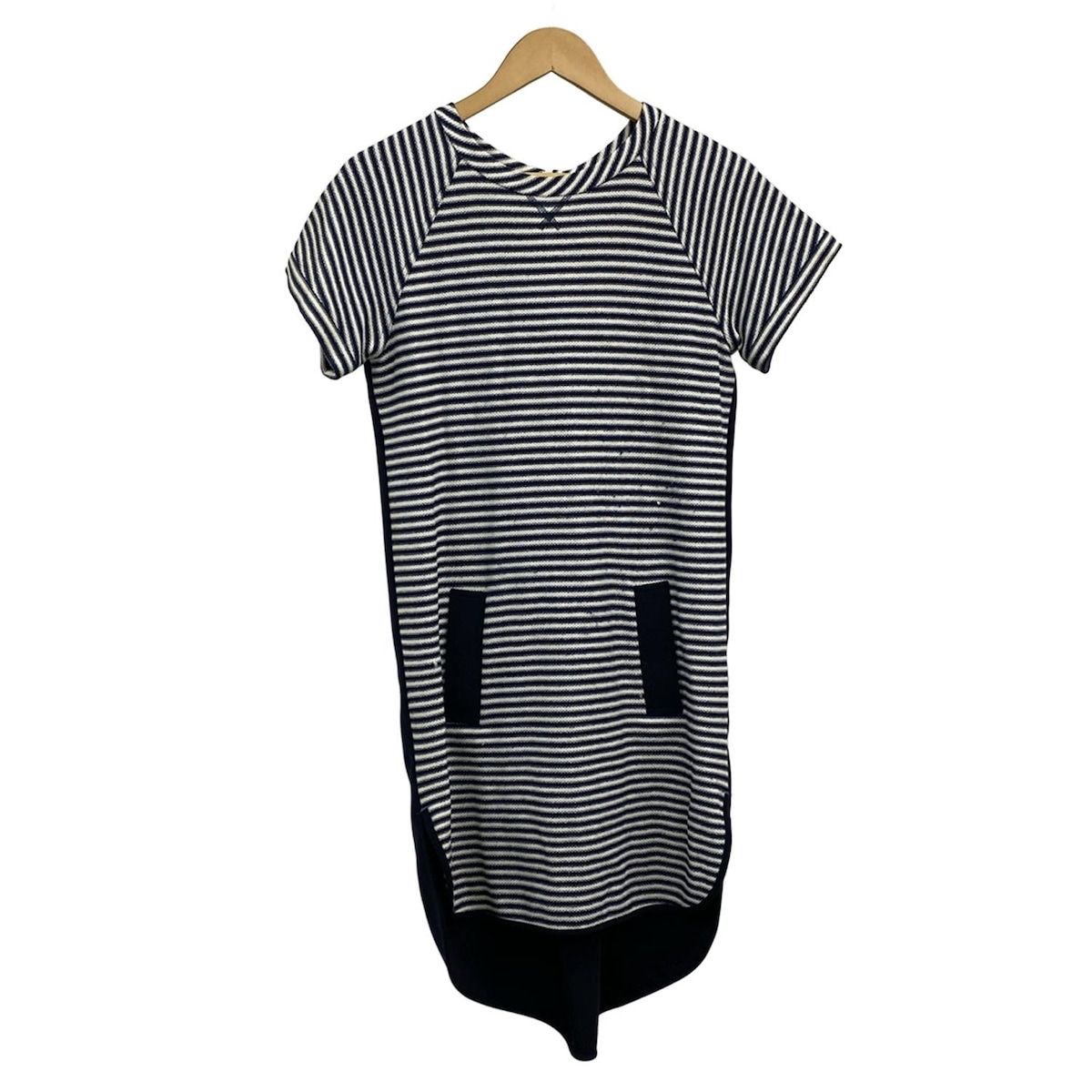 FOXEY YORK フォクシーニューヨーク ワンピース サイズ40 M レディース アイボリー×ダークネイビー ボーダー