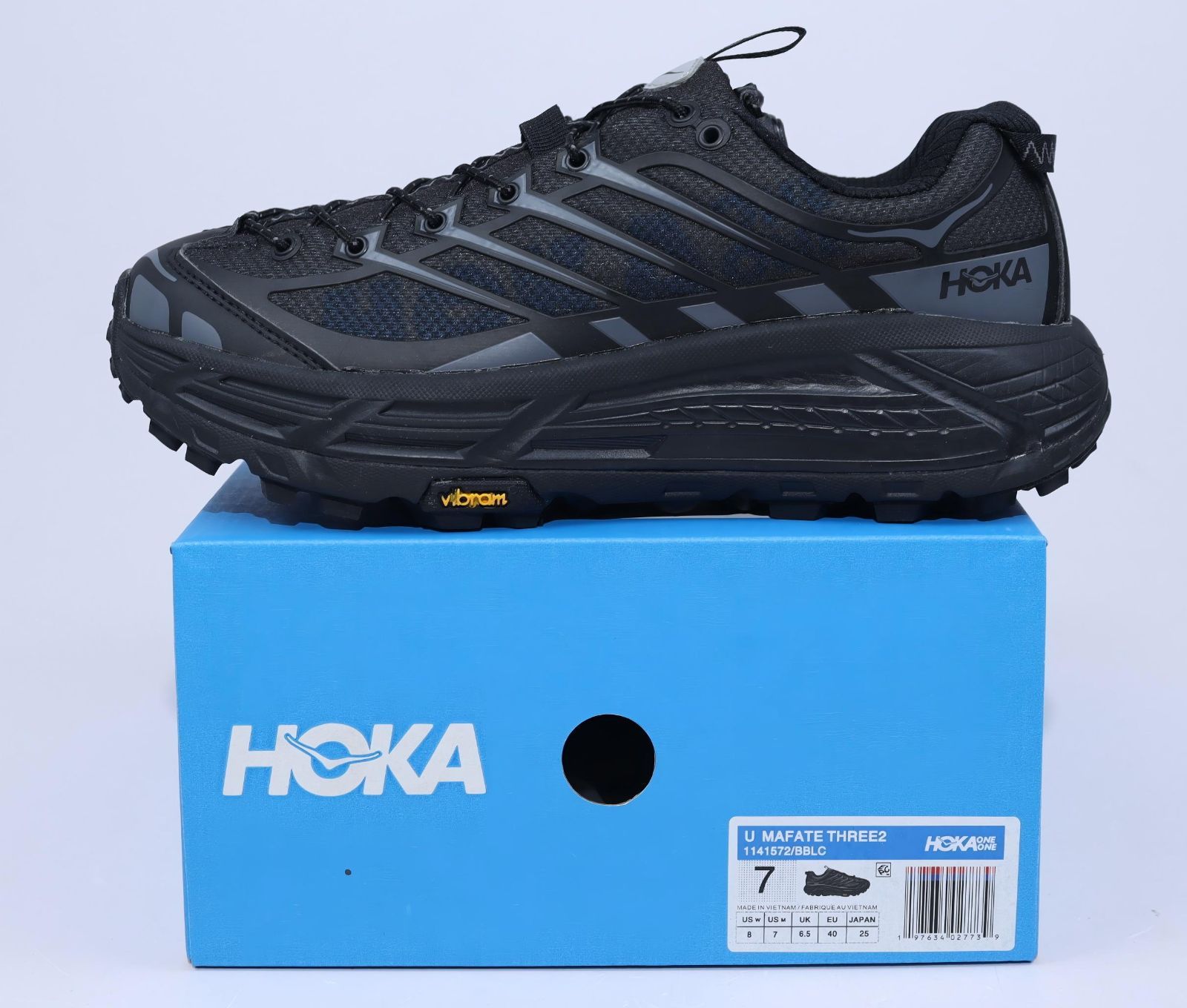 HOKA ONE ホカオネオネ Mafate Three 2ランニングシューズ ランニング ロード マラソン ランシュー 男女兼用 ブラック