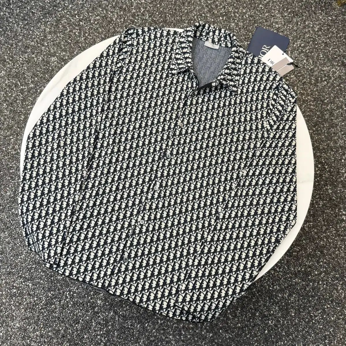 インボイス ディオール オブリーク コットン ニット オーバーサイズシャツ ジャケット 3 XL 展示商品