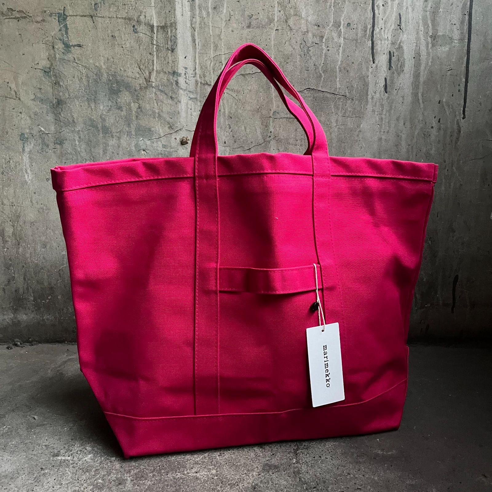 marimekko MATKURI トートバッグ キャンバス マリメッコ マツクリ ピンク タグ付き