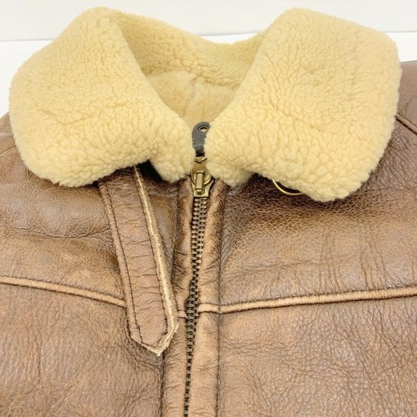 80S ゴールデンベア B-3 ムートンフライトジャケット 42 USA製 Golden Bear ゴールデンベア 80s 90s B-3 フライトジャケット レザー