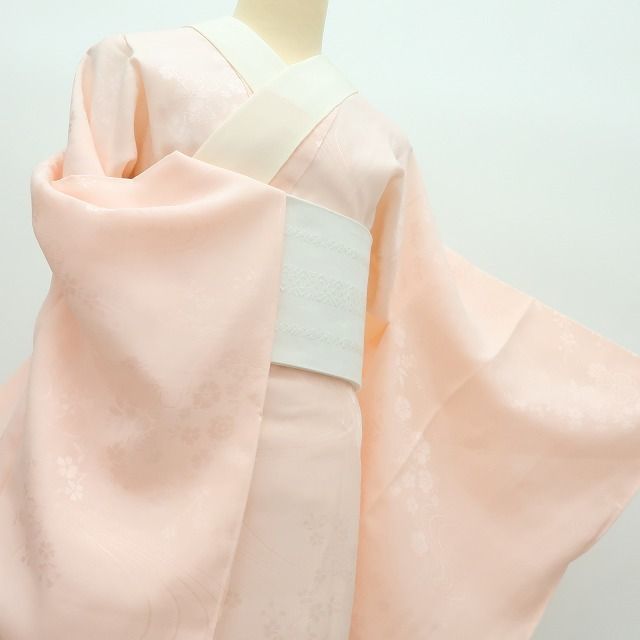 Y4362◇美品未着用 袷 正絹 広衿仕立て 仕付け糸・半襟付 手縫い