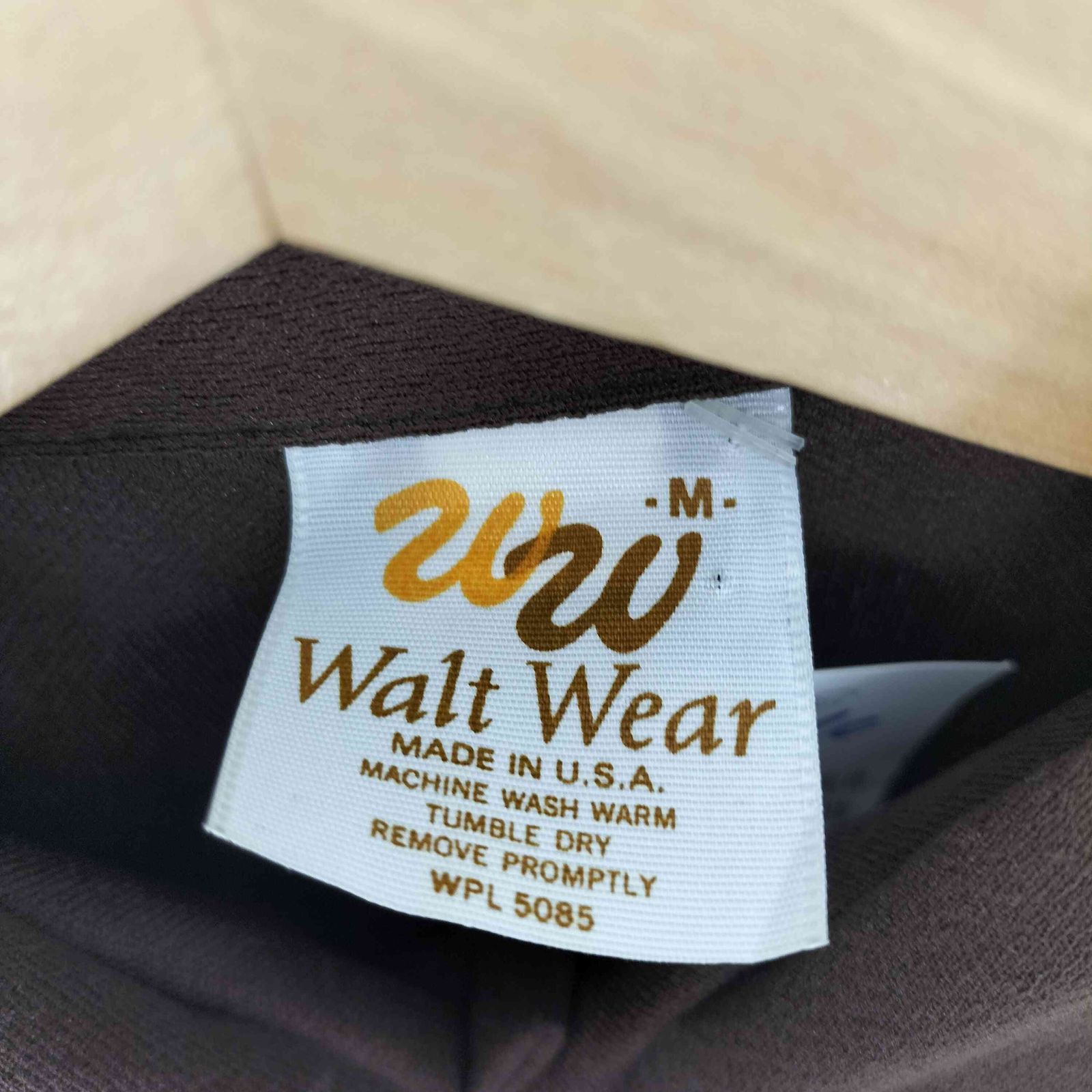 ユーズドフルギ USED古着 walt wear USA製 ポリエステル ニットポロ