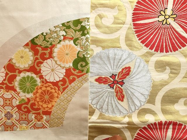 平和屋本店□名古屋帯 まとめて100点 風景 花柄 楽器 手描き 駒刺繍 金