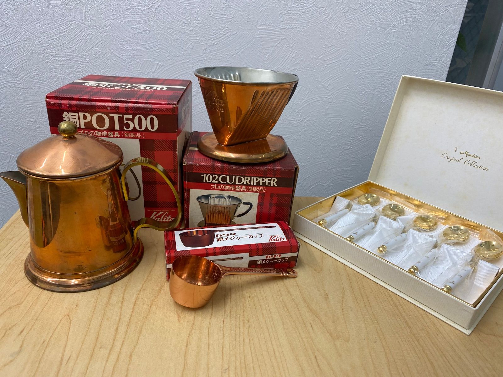 Kalita カリタ 銅ポット ドリッパー スプーンセット コーヒー おまけ付 E 508 1000