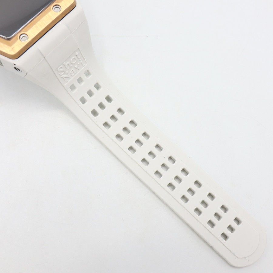 ShotNavi Crest ホワイト×ローズゴールド 腕時計型距離計測器 ショット