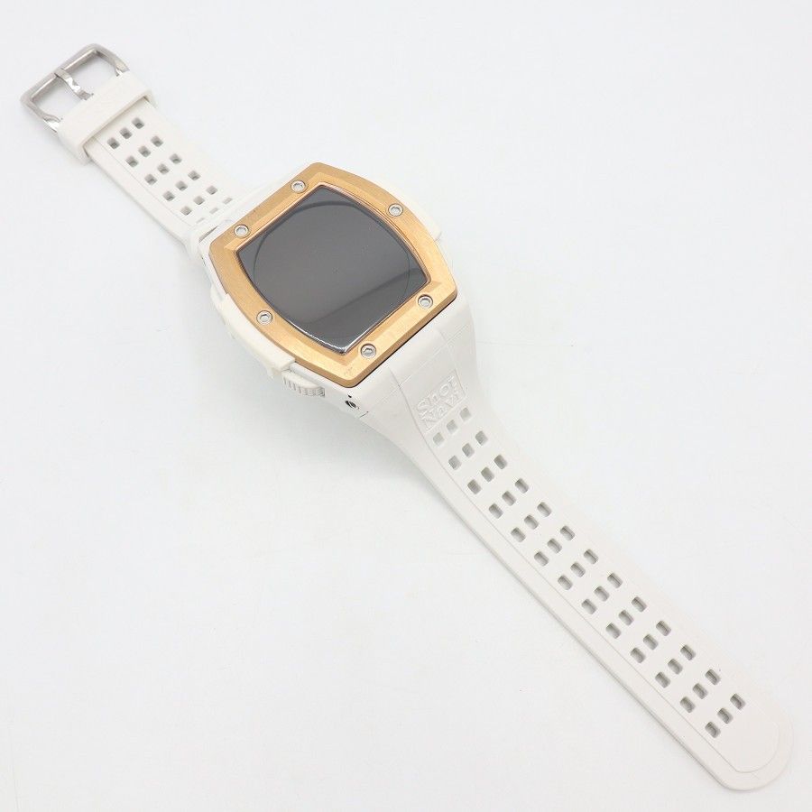 ShotNavi Crest ホワイト×ローズゴールド 腕時計型距離計測器 ショット