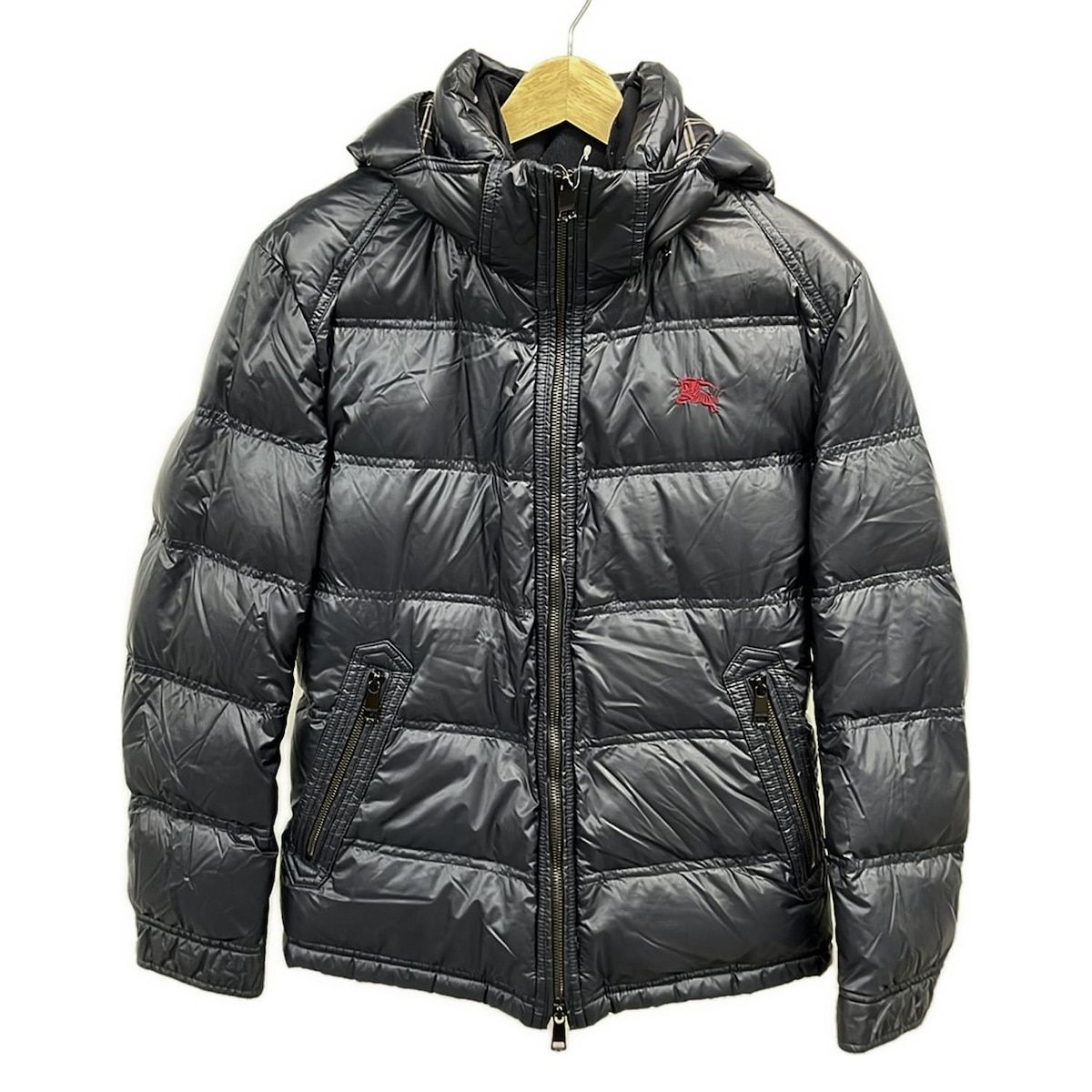 Burberry Black Label バーバリーブラックレーベル ダウンジャケット サイズS レディース - ネイビー 長袖|ライナー付き|ジップアップ|冬