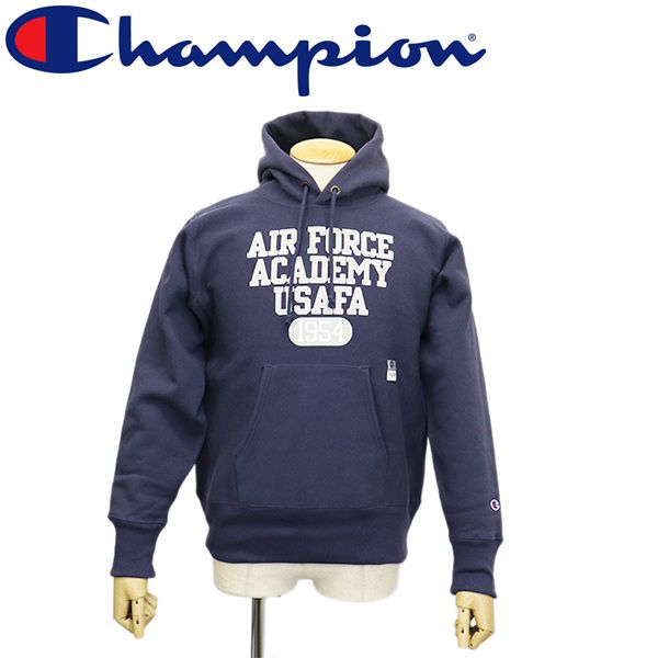 Champion チャンピオン C 3-C 116 リバースウィーブ R AIR FORCE ACADEMYフーデッドウェットシャツ パーカー 全 CN 064 386ダークネイビー XL