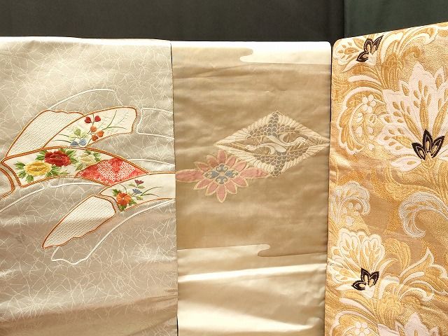 平和屋本店□名古屋帯 まとめて100点 向かい鶴 鴛鴦 人物 更紗 花柄 駒