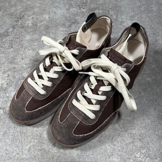 FOOT フットインダストリー 阪急別注モデル ローカットスニーカー レザー ブラウン コラボ 靴 42 26.5~27 cm