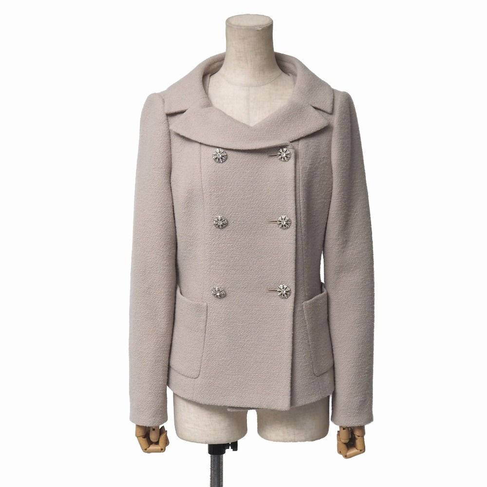 FOXEY フォクシー ブティック ジャケット サイズ40 ジュエルボタン ショートコート ブランド古着 |RA 7165