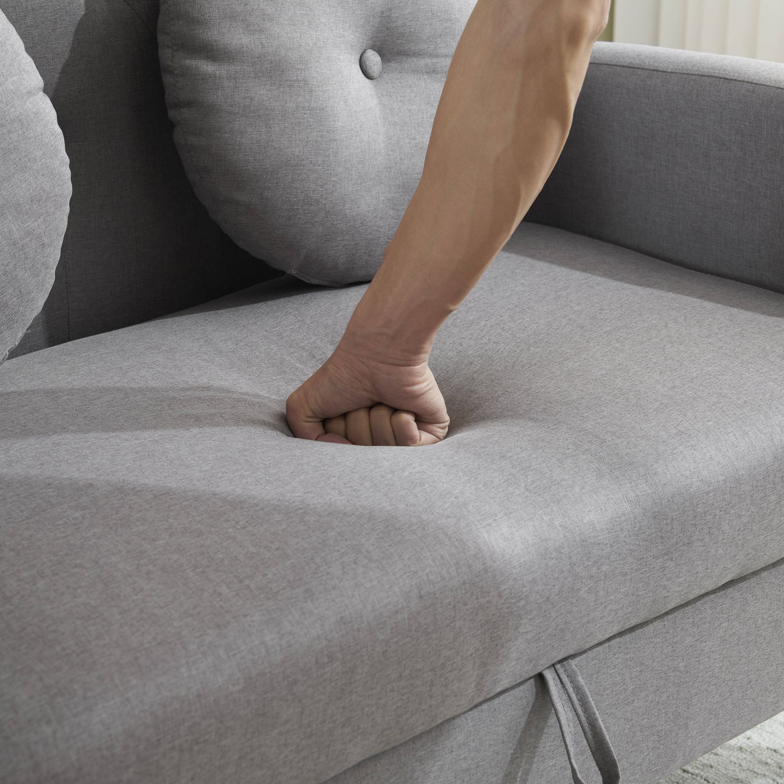 クッション2個付き ローソファ