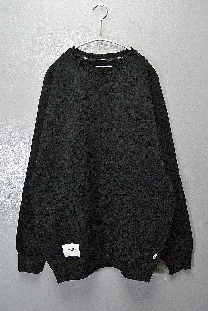 WTAPS SIGN 02|SWEATER|COTTON ダブルタップス ロゴ クルーネック スウェット ブラック 03
