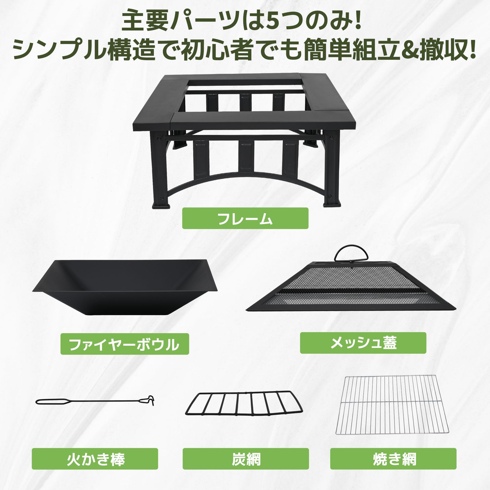 ファイヤーピット 焚き火台 バーベキューコンロ 焚火台 大型焚火