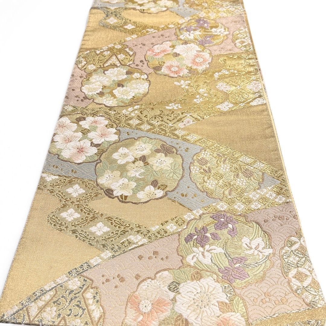 ブランド帯　袋帯　唐織　辻ヶ花　雪輪　菖蒲　着物　012b p ms ブランド帯 袋帯 唐織 辻ヶ花 雪輪 菖蒲 着物 012b p ms 【公式通販】