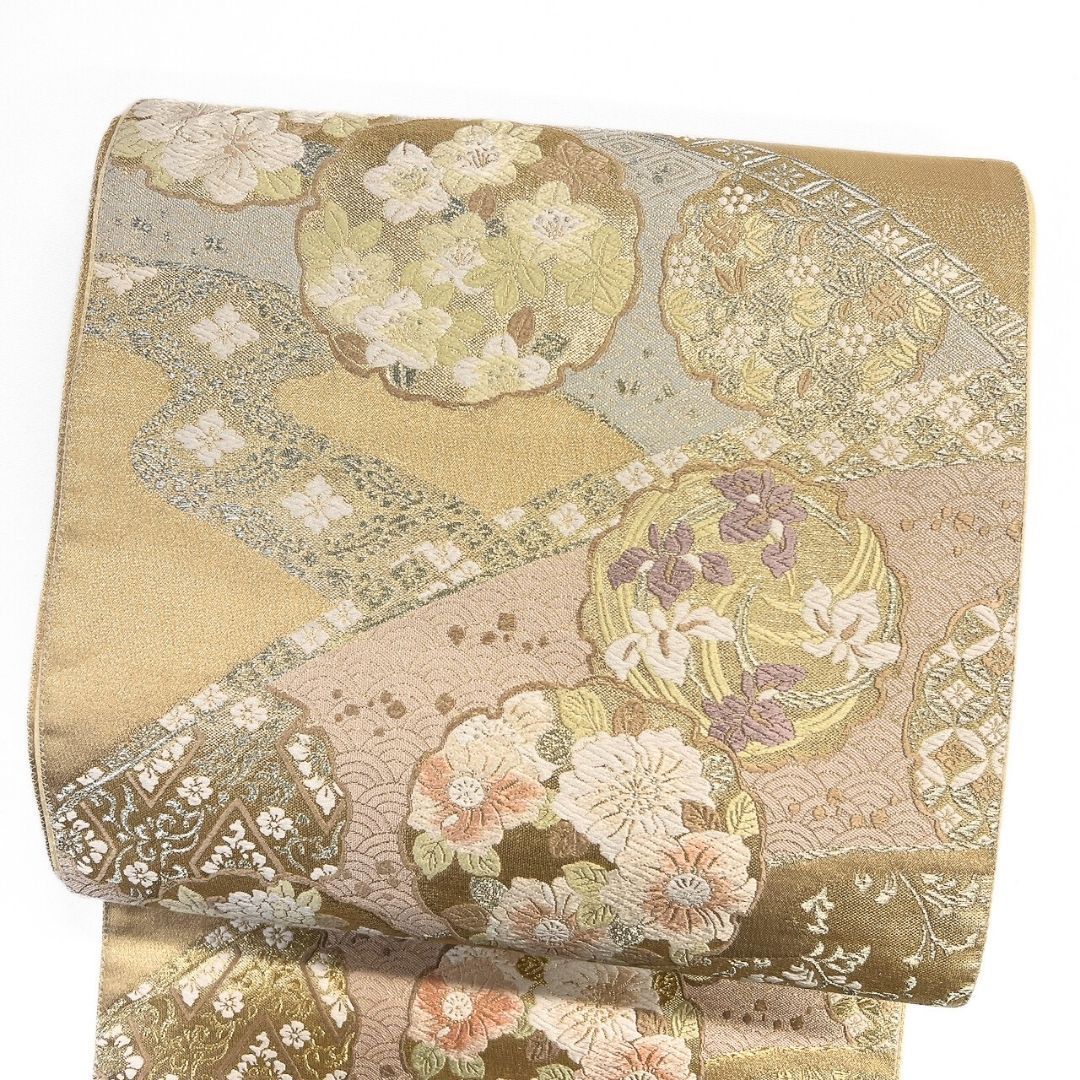 ブランド帯　袋帯　唐織　辻ヶ花　雪輪　菖蒲　着物　012b p ms ブランド帯 袋帯 唐織 辻ヶ花 雪輪 菖蒲 着物 012b p ms 【公式通販】