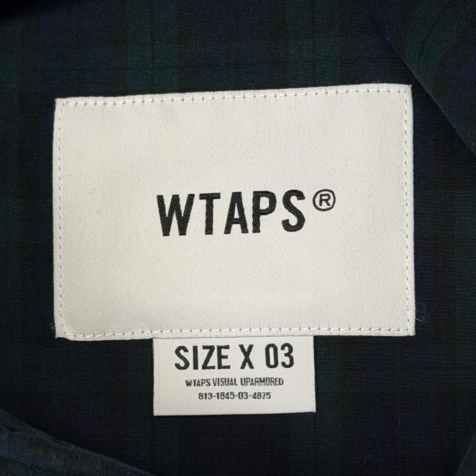 参考上代34 100円 WTAPS 25 SS LS | Cotton. Broadcloth. Textile. 長袖チェックシャツ ダブルタップス 251 TQDT-SHM 03 グリーン L 6392 M 上下セット 耐久性