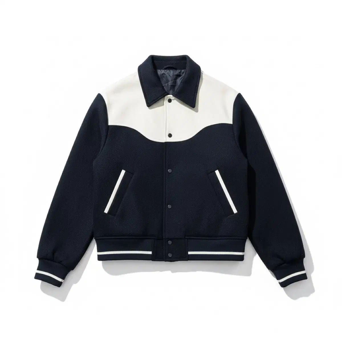 LMOOD エルムード ネイビー 白 バイカラー 野球 アウター