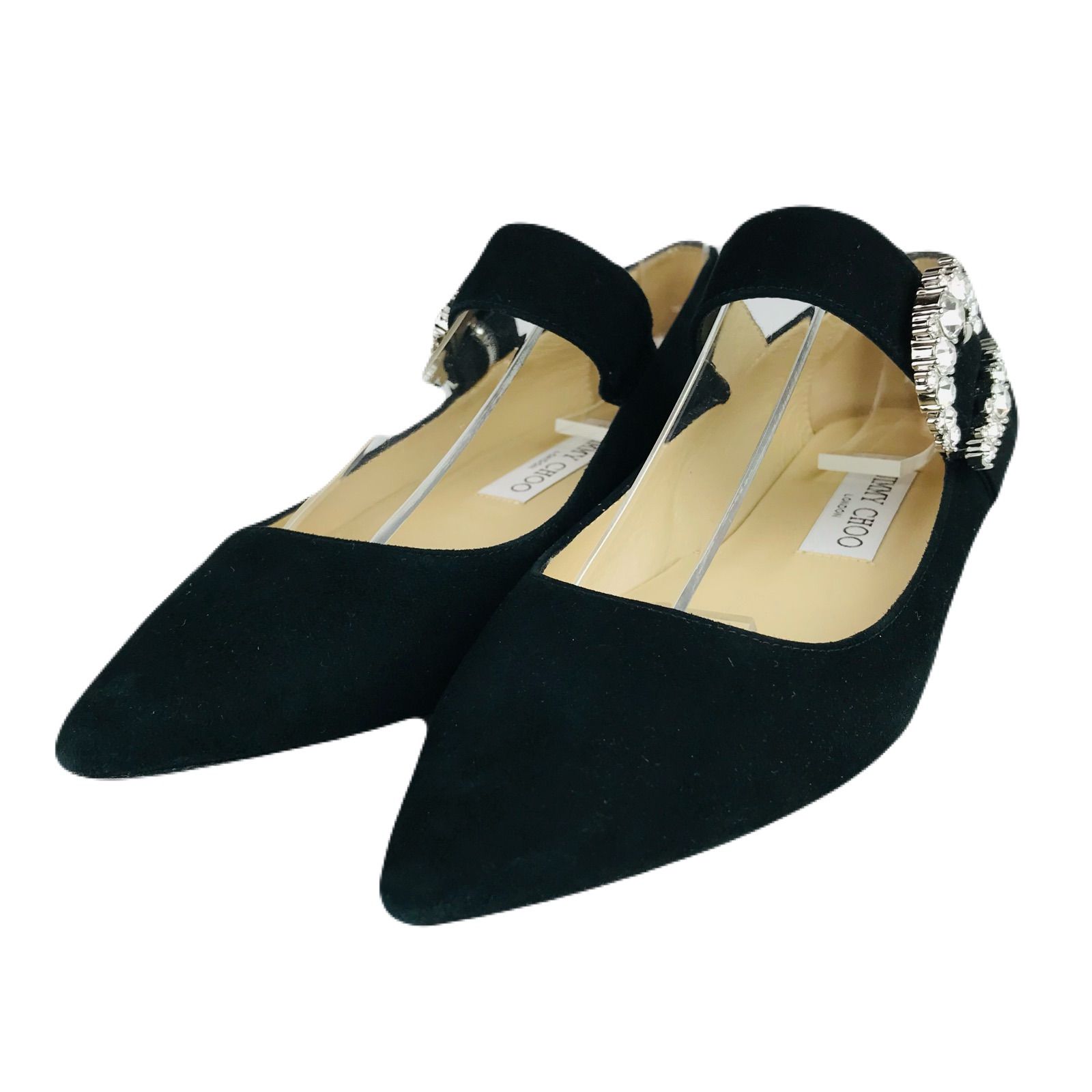 美品☆JIMMY CHOO・ジミーチュウ【CHERI FLAT】レディース スエード