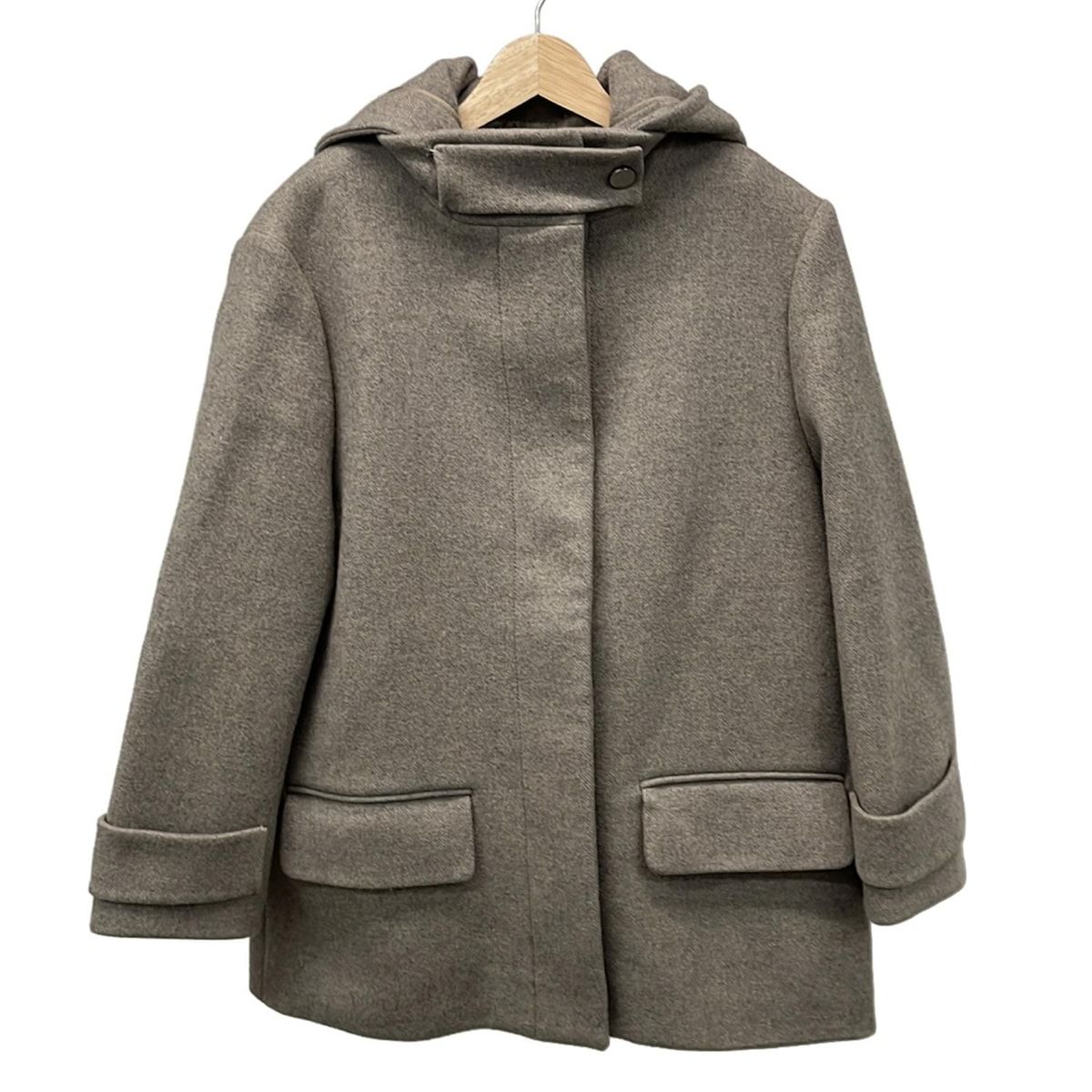 【34サイズ】Chloe クロエ フード付きコート ベージュ Chloe(クロエ) コート サイズ34 S レディース - グレーベージュ 長袖