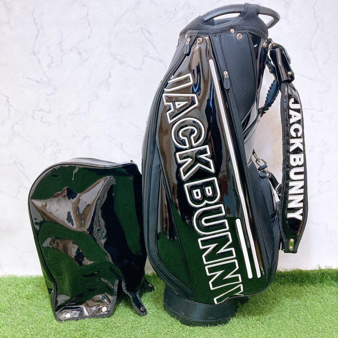 N パーリーゲイツ ジャックバニー ゴルフ キャディバッグ エナメル 9