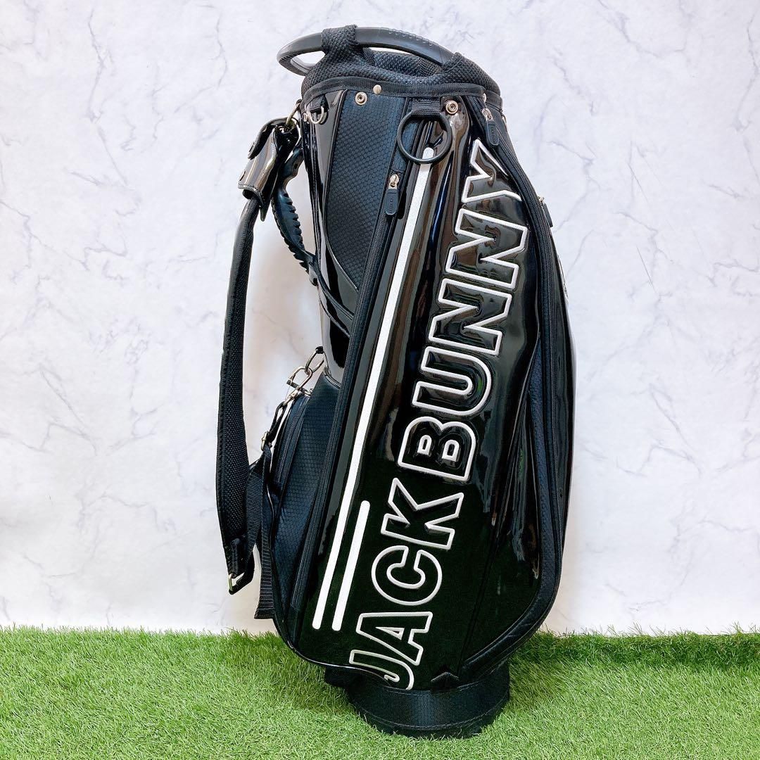 N パーリーゲイツ ジャックバニー ゴルフ キャディバッグ エナメル 9