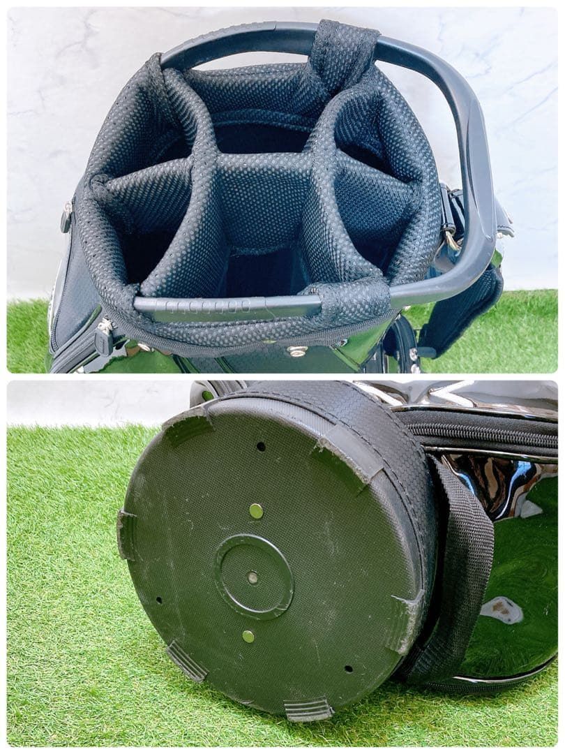 N パーリーゲイツ ジャックバニー ゴルフ キャディバッグ エナメル 9